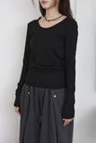 Fold Snap Unbalanced Tee