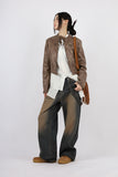 Suede Cropped Leather Jacket