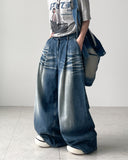 Jay Curl Maxi Wide Denim Pants