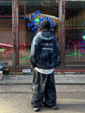 Diagonal Camo Balloon Cargo Pants