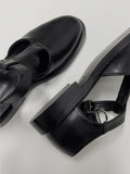 Mannish Strap Buckle Loafers