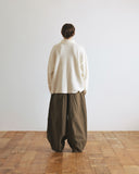 [AG] Paneled Herringbone Washed Balloon Pants