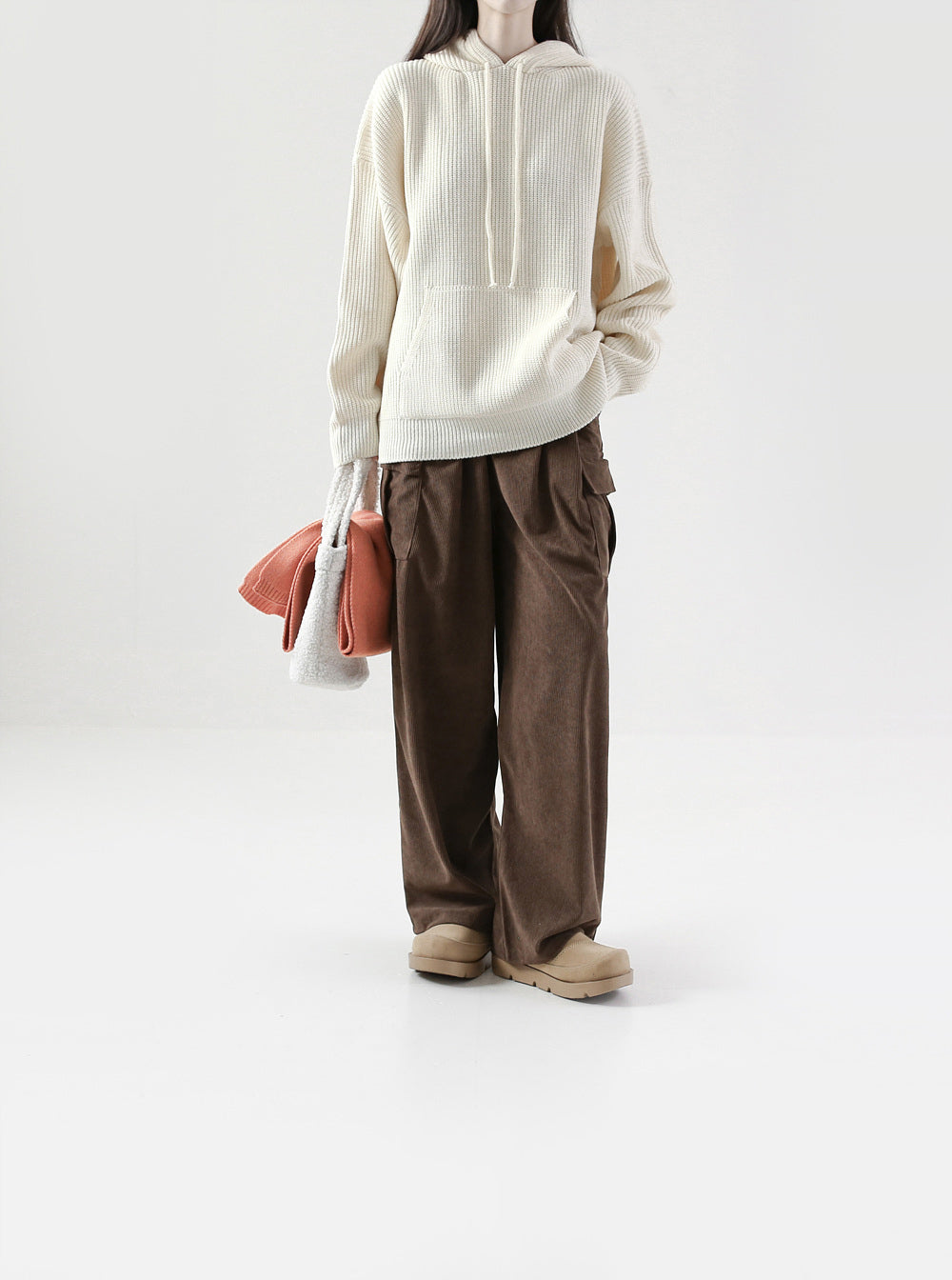 【THE MOZZ】air corduroy set up pants 