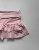 furutu frill lettering low-waist skirt