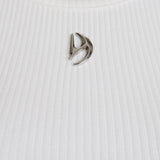 (W) CHEST METAL LOGO SLEEVELESS