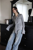 Flare Ruffle Long Sleeve T-Shirt