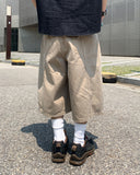 Deep Dyeing Double Knee Bermuda Pants