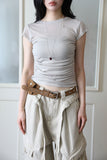 Camel Suede Pocket Belt