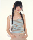 Kiwi strap stripe sleeveless
