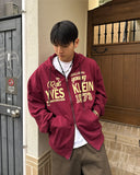 Rois Lettering Hooded Zip-Up