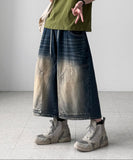 Enta Double Knee Bermuda Denim