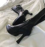 Vinacell Lace-Up Long Boots