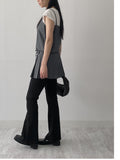 Striped Pleated Bustier One-Piece