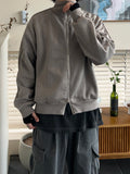 Pigment Ethnic Line Brushed Zip-Up