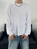 Front Incision Waffle Long Sleeve