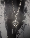 Toani Black Heart Chain Necklace
