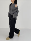 [set] Moran brush knit cardigan