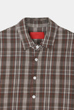 Lit Wrinkle Checked Shirt