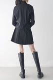 Manir Button Belt Skirt