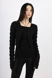 Wavy foam cardigan