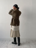 Low Midi Pleated Skirt