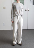 WHITE STITCH SLIT PT