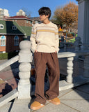 Corduroy Mink String Banding Pants