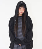 Star waffle hoodie zip-up