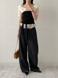 [Short Sleeve Version] Buttery Off-Shoulder Layered Blouse