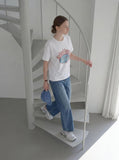 Mozz Crack Print Short Sleeve T-shirt