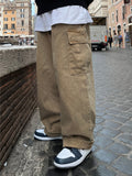 Beigetin Pigment Cargo Denim Pants