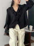 Tinkerbell Ruffle V-Neck Blouse