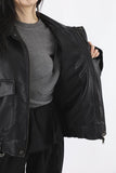Berin Leather Blouson Jacket