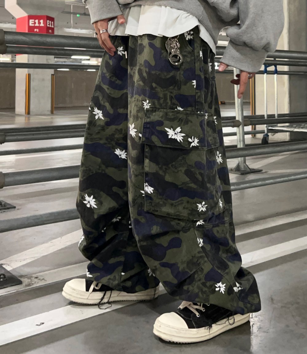 【KOOLOSET】Flower Camo Cargo Pants KOOLOSET (クロゼット) - フラワーカモカーゴパンツ / Flower