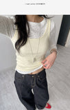 Rainbow Daily Ribbed Sleeveless Top