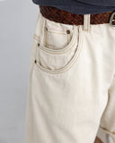 Turn-up Selvedge Denim Half Pants