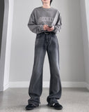 Cycling Long Bootcut Denim Pants