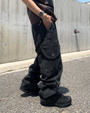 Round Cargo Pocket Dyeing Pants
