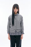 Ciel round button-up cardigan