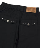 CROSS STUD TWILL SHORTS