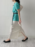 Eyelet Over Fit Short Sleeve T-shirt