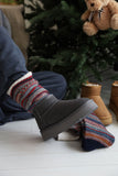 Nordic knit leg warmers