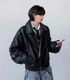 Villain Trench Leather Jacket