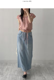 179 Stopper Denim Long Skirt