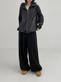 Glossy Two-Way Oversized Fit Jumper