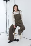 Rowing banding slacks trousers