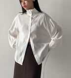 Powder Two-Way Belted Loose-Fit Shirt