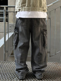 Salt Washed Cargo Denim