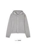Venis Pigment Cropped Zip Hoodie