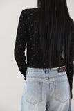 Poe flower snap cardigan